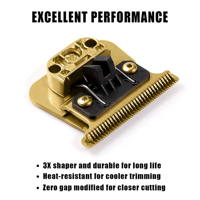 GTBL 3X Replacement Blades For Babylisspro FX787 & FX726 Trimmers, FX707 Replacement Blades Gold