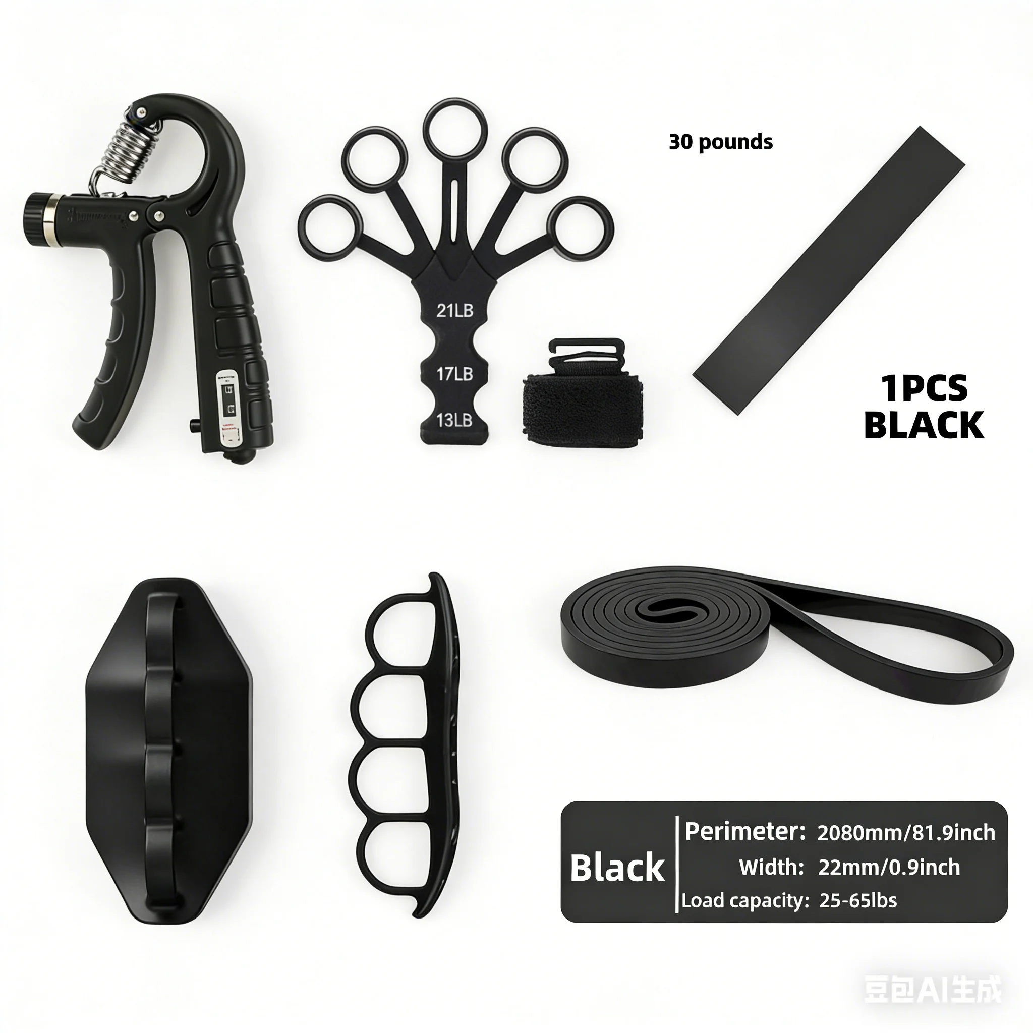 Kits de pinces d'exercice pour la force des doigts, extenseurs de doigts, pour l'arthrite et la rééducation de la préhension des doigts