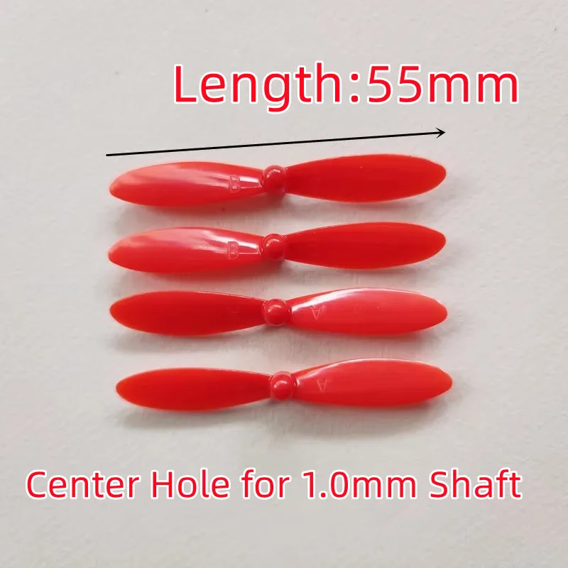 Length 55mm 60mm 75mm For 0.8mm 1mm 1.2mm 2mm Shaft 3 Blade Tri-Blade Propeller Props FPV motor For FPV Racing Drone Spare Parts