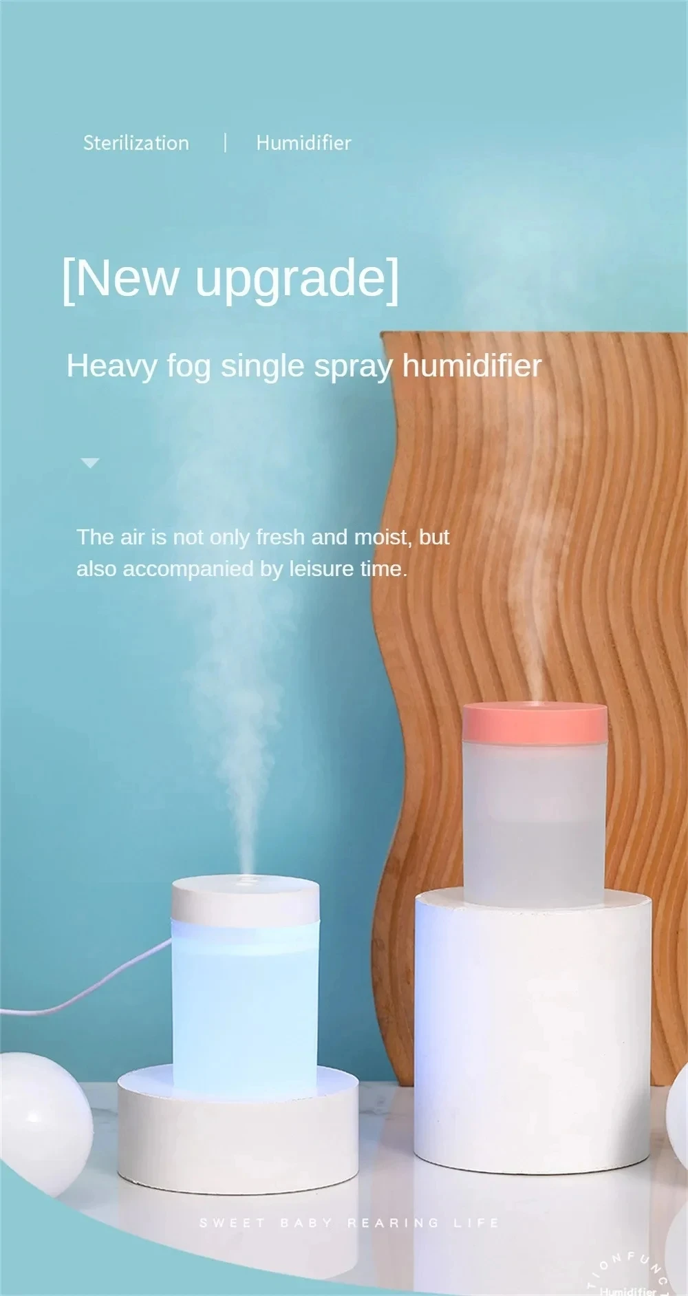 200 مللي مرطب صغير USB بالموجات فوق الصوتية الهواء المرطب LED مصباح زيت طبيعي الناشر سيارة تنقية رائحة أنيون ضباب صانع المحمولة