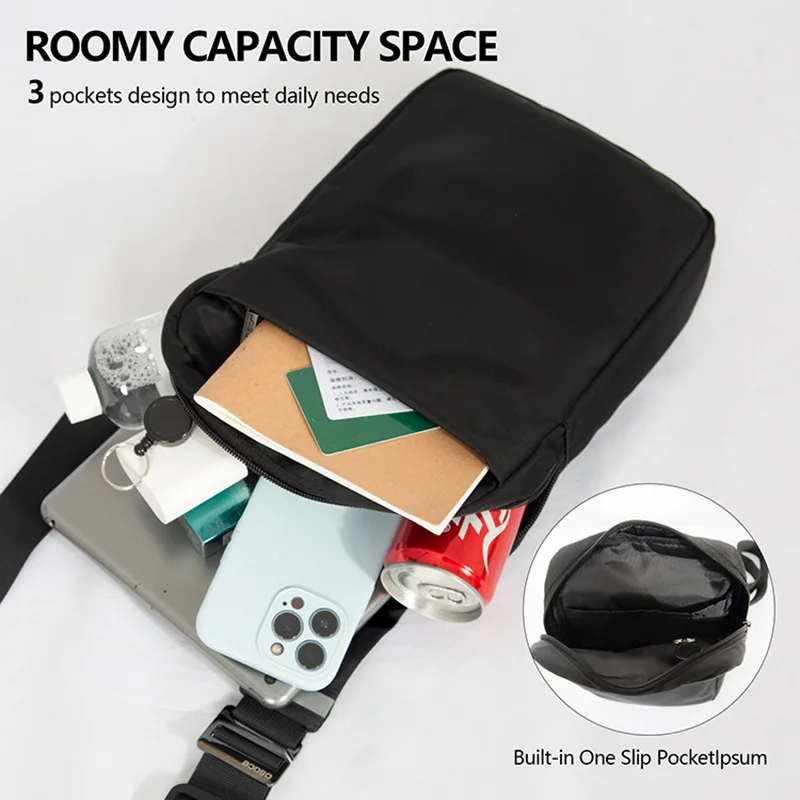 Tas dada Oxford uniseks tas bahu ponsel tahan aus perjalanan santai luar ruangan tas selempang selempang ringan pribadi