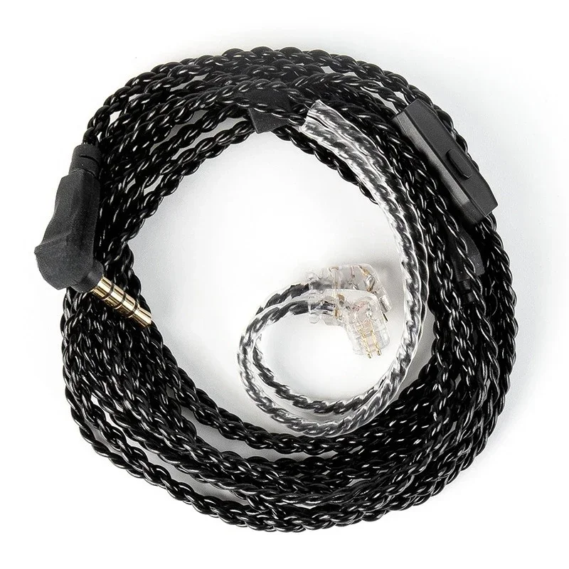 

C01 2m, copper silver plated upgrade line 3.5mmQDC TFZ with wheat DC01 DC02 coffee beans