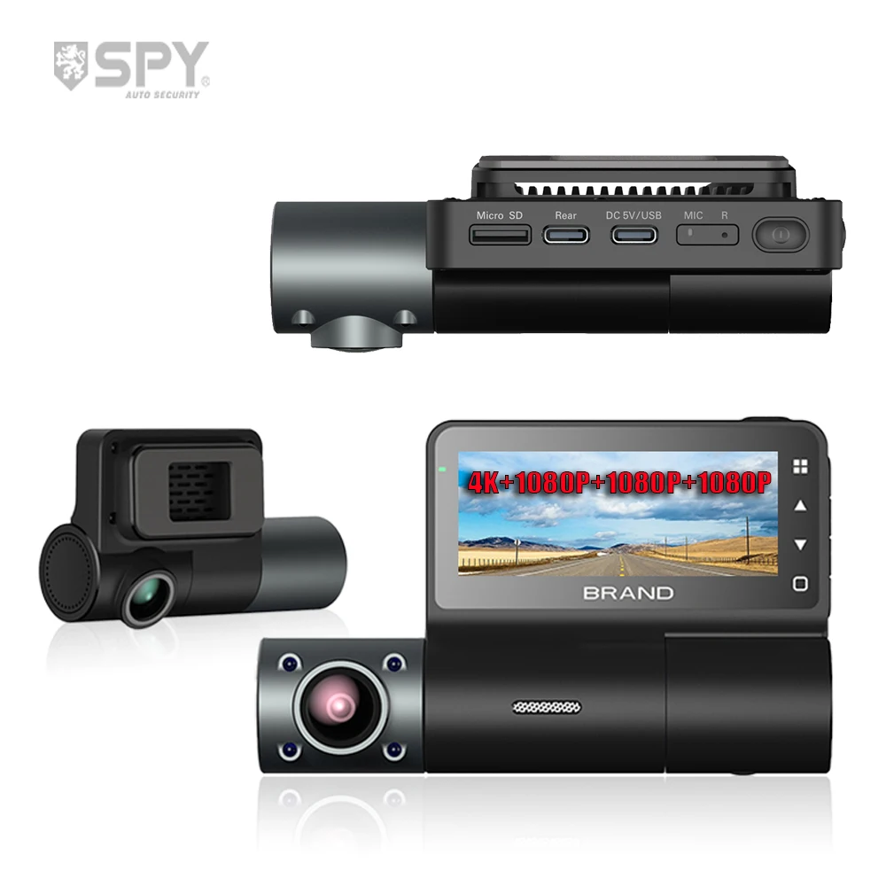 2023 new product 1080P 4 Channel Dashcam Front and Rear Car Camera WiFi GPS Dash Cam for Car