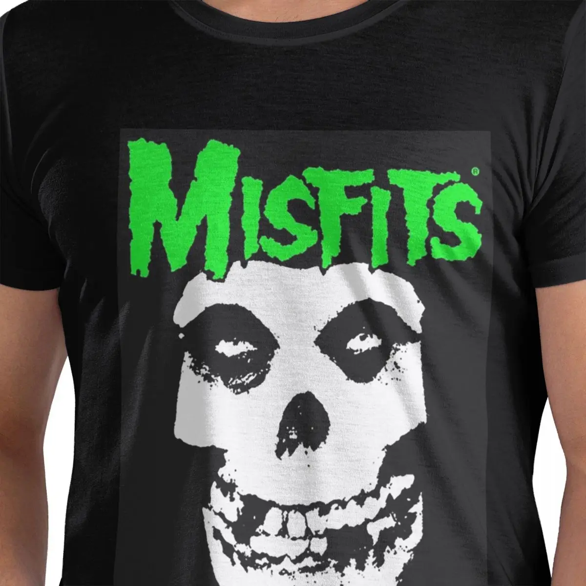 

Misfits Skull 100% Cotton T-Shirt Men's Classic T Shirts Men O-Neck Short Sleeve S-6XL