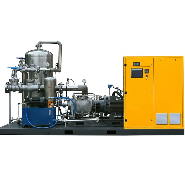 Equipamento evaporador de condensador de compressor Mvr Compressor de ar de parafuso mecânico Mvr para fábrica de alimentos e bebidas