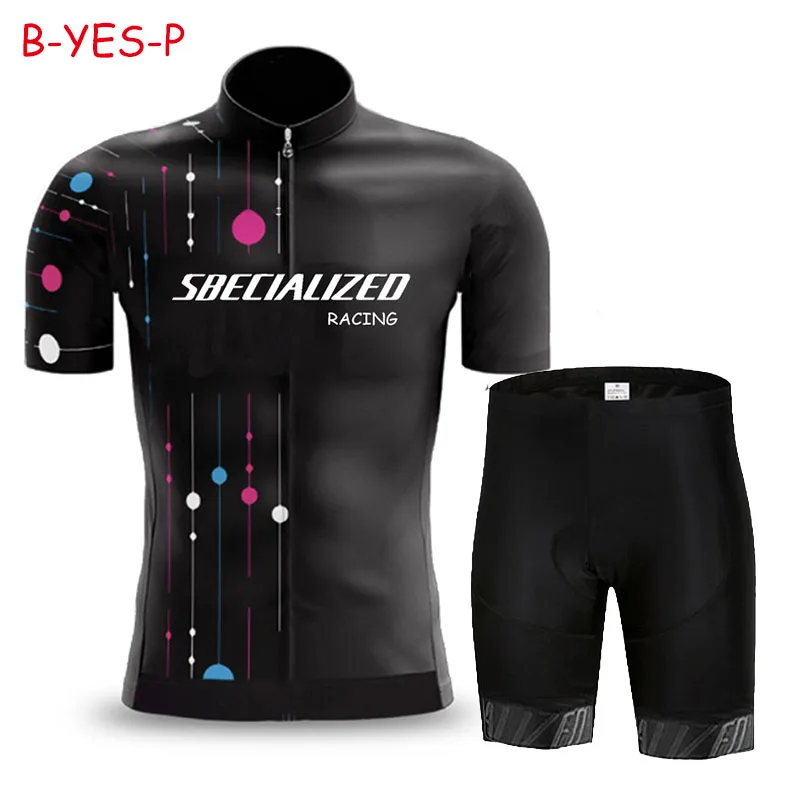 2024 Cycling Clothes Shorts Man Men Summer Clothing Men\'s Jacket Uniform Jersey Set Laser Cut Bib Mtb Male Bike Pants