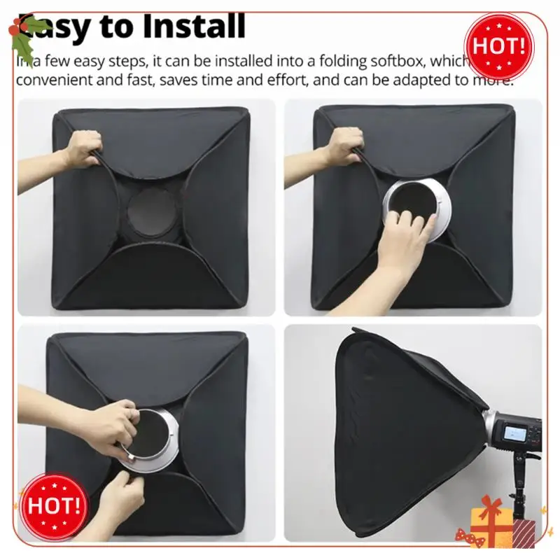 Durable-Bowens Mount Softbox Speed Rings Adapter For Studio Photography 150Mm Fits S-Type Softbox