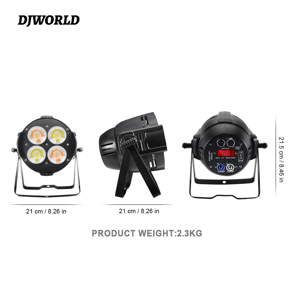 ไฟ LED 4X50W 200W แสงสปอตไลท์สีขาวโทนเย็นแสงไฟสีขาวอบอุ่นสำหรับมืออาชีพบาร์การแสดงดีเจงานแต่งงานไฟดิสโก้ปาร์ตี้