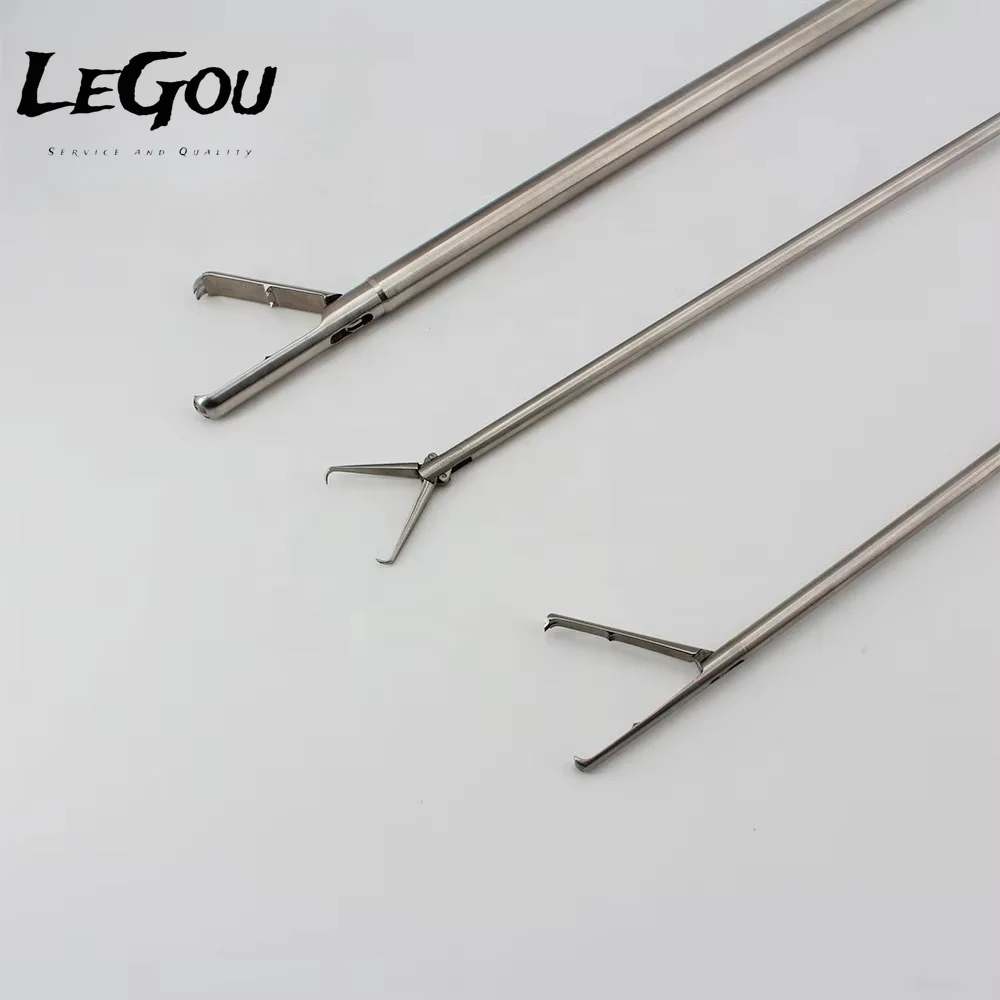 LeGou Professional  Medical Surgical Endoscope Gynecology 5mm 10mm Uterine Grasping Forceps Steel Material for Hysterectomy