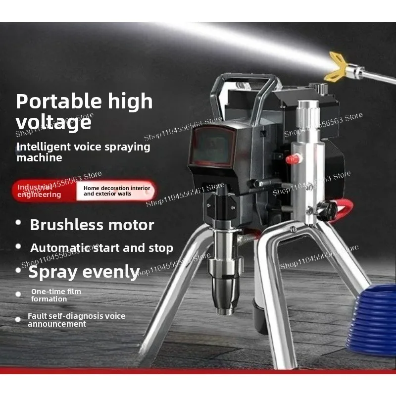 Plunger sprayer high pressure airless paint coating latex paint electric multi-function pneumatic sprayer