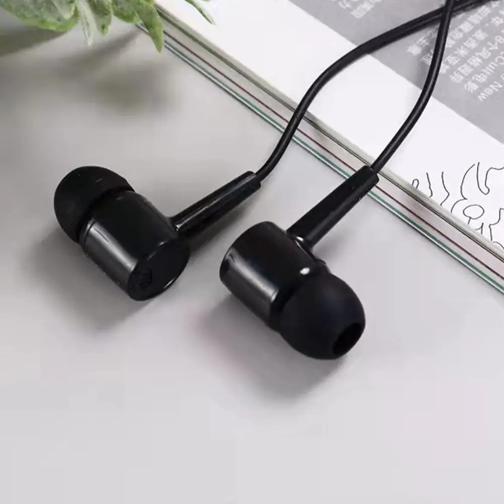 In-Ear Earbuds com fio com microfone alto, 2 cores opcionais, 3,5mm, acessórios para fone de ouvido, qualidade, T5O5