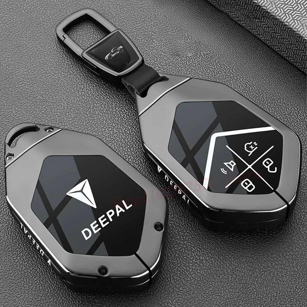 

Metal Zinc Alloy Key Fob Cover for Deepal S7 S07 L07 S05 S7i SL03 G318 Shockproof Anti-Scratch Full Protect Remote Case Keychain