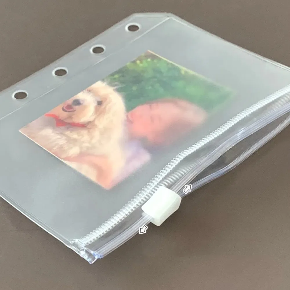 

10pcs M5 Spiral Binder Divider Page Separator 5 Holes Matte Budget Binder Envelopes Folders Category Page Tab Binder Pockets