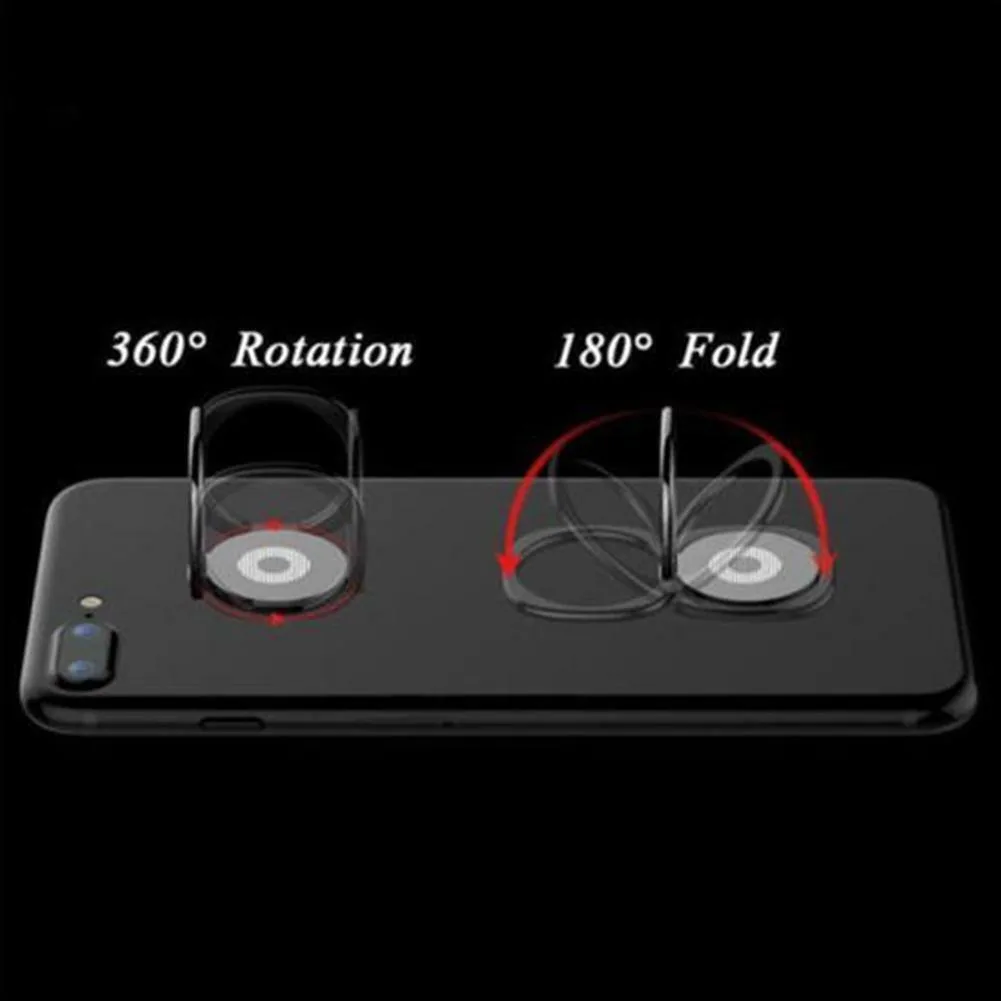 360 ° Drehbarer Handy-Griff Metallhalterung Tragbarer Ständer Universeller Faltbarer Fingerring-Ständer für iPhone 17 16 Pro Samsung – Detail 4