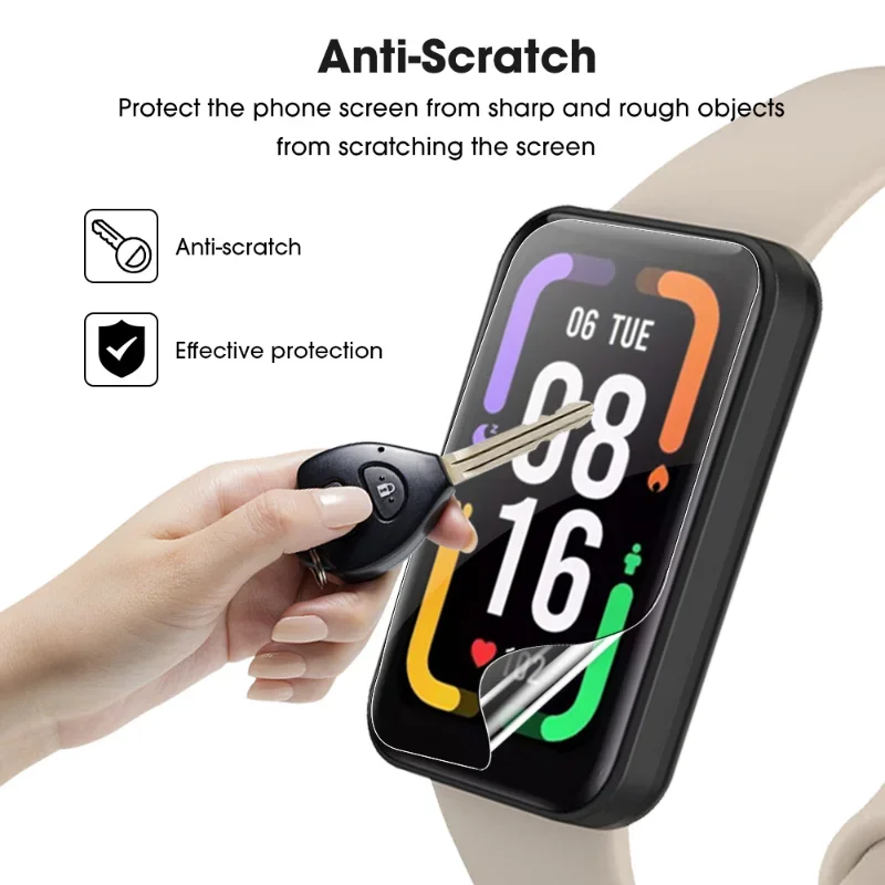 1/10pcs Xiaomi Redmi 밴드 2 HD 전체 커버 소프트 TPU 하이드로 겔 필름 2 Smartwatch 유리