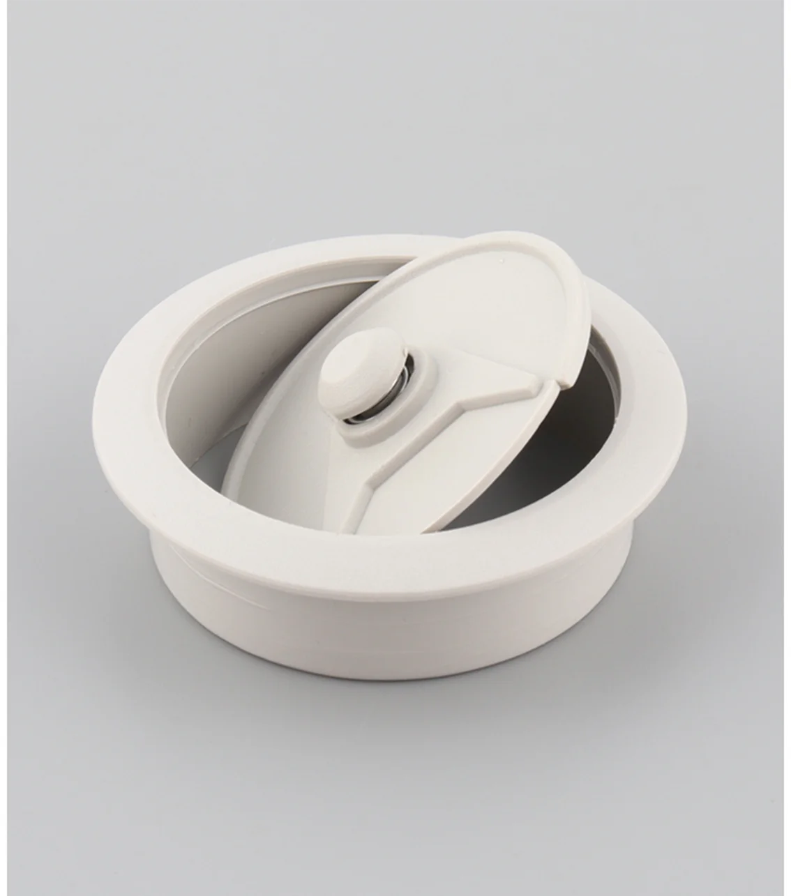 35mm-80mm Desk Cord Grommet Line Outlet Port Wire Hole Cover Threading Box Cover Cable Passing Box Office Table Cable Organizer