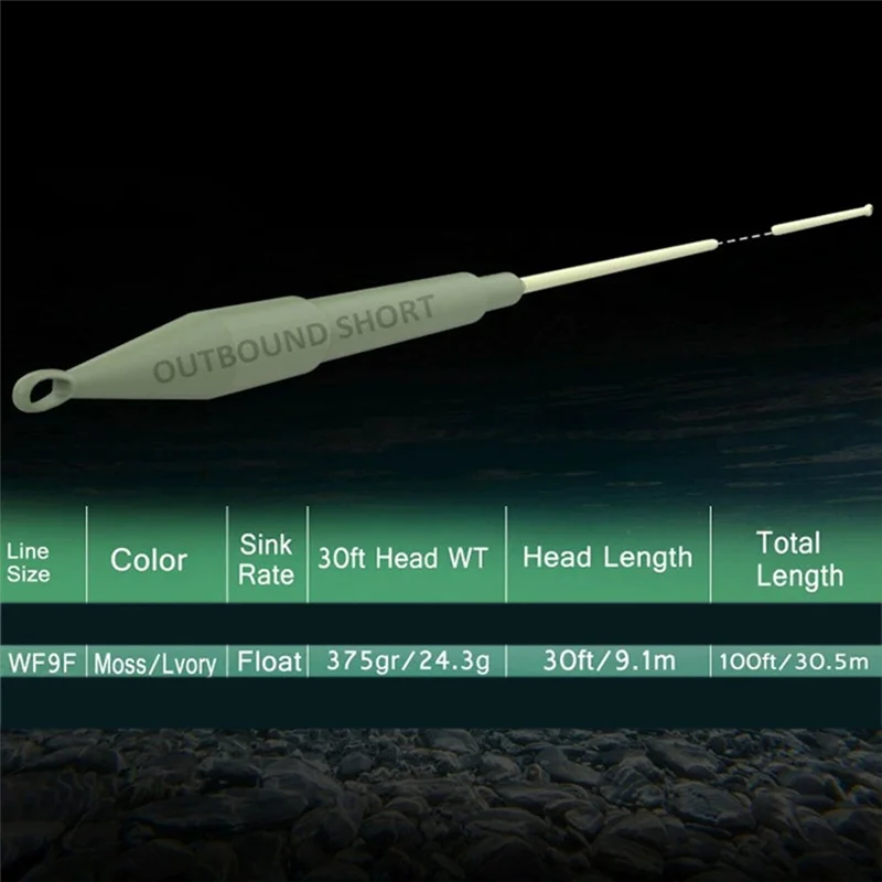 

Fly Fishing Sea Main Line Outbound Short Fly Sea Nylon Fishing Line 100 Feet WF9F Outdoor Fishing Tools