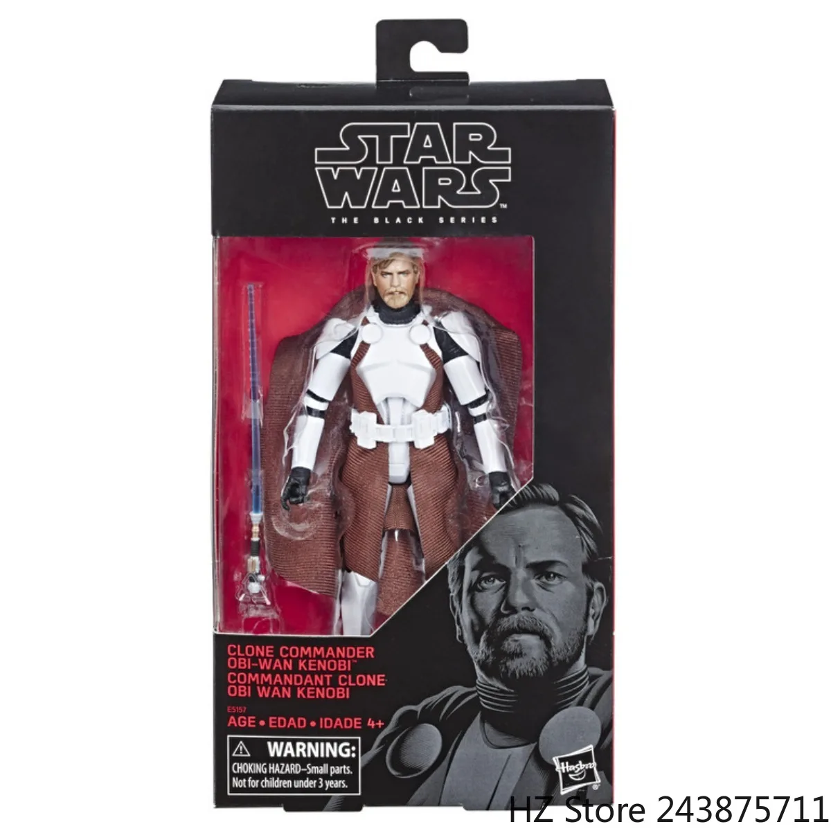 Hasbro STAR WARS 블랙 시리즈 6인치 클론 사령관 오비완 케노비 피규어 E5157