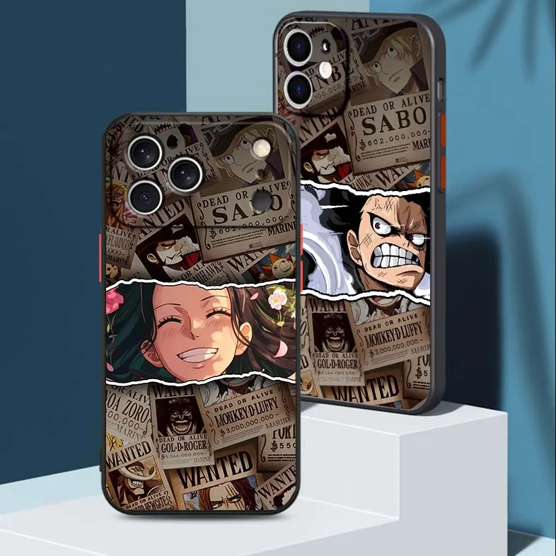 

Boy One Piece Luffy Art For Apple iPhone 17 Air 16 15 14 13 12 11 XS X Pro Max Plus Frosted Translucent Phone Case