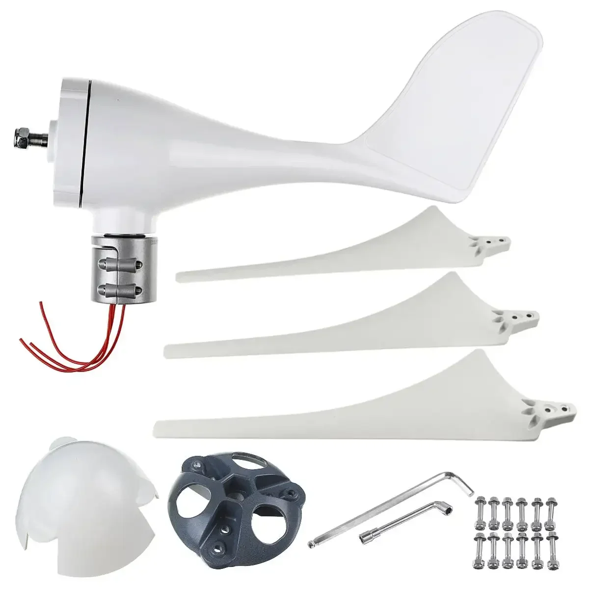6000W 12V/24V 3/5/6 Blades Wind Turbines Generator Home Windmill No Flange Seat More Easy Install