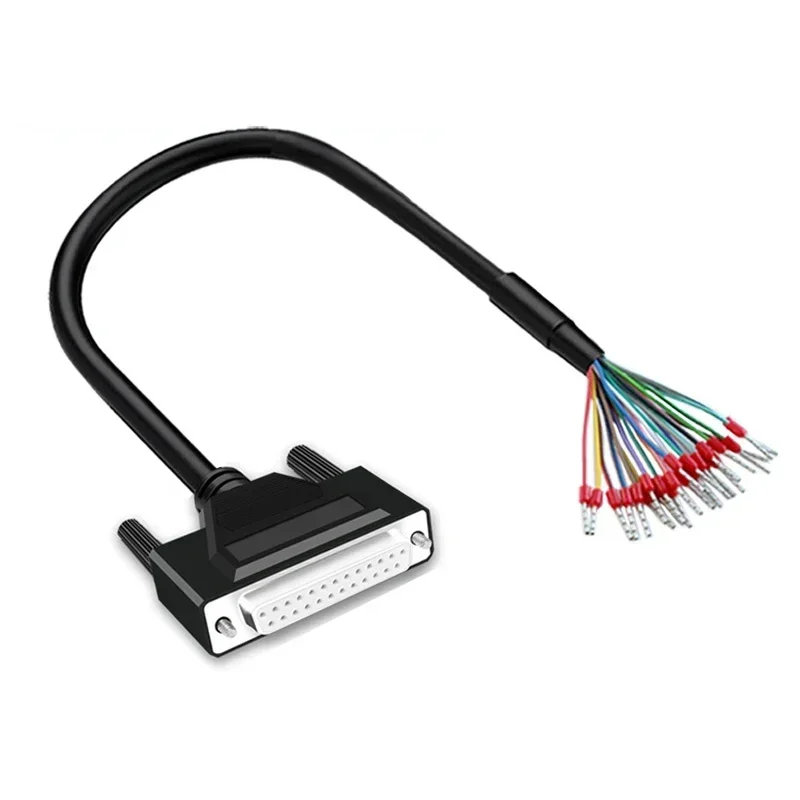 Industriële kwaliteit DB9 DB15 DB25 seriële connectorkabel met terminal mannelijke vrouwelijke stekkerdraad 26AWG 9-pins parallelle poortkabel 1-20M