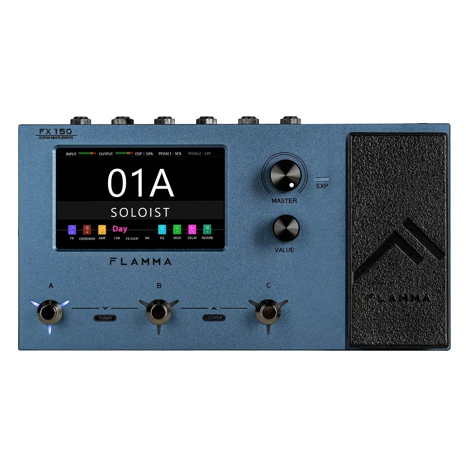 Flamma FX200 & FX150 Portable Touch Screen Metal Multi-Effect Pedal Guitar Amplifier Stringed Instruments Parts & Accessories