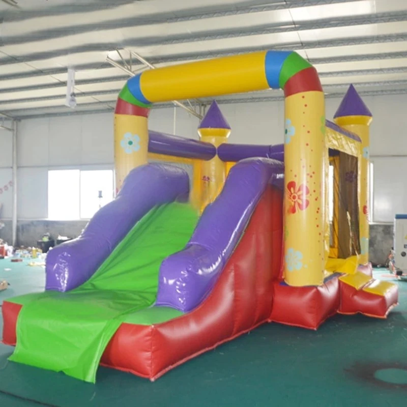 

Colorful Inflatable Bouncer 5m Pvc Slide Inflatable Castle With Blower Inflatable Jump Castle For Kids Home Outdoor