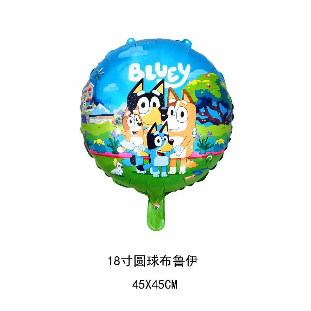 Hot Cartoon bluye Family palloncini fai da te forniture per feste Banner di compleanno lattice bluye decorazione di palloncini forniture per torte giocattoli per bambini regalo