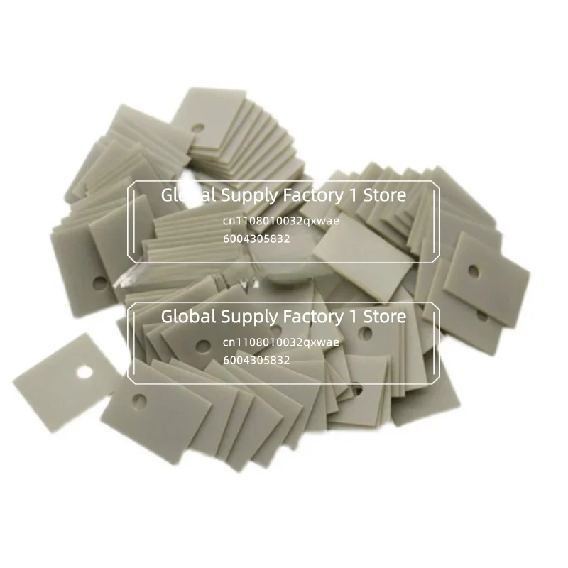 Aluminum Nitride Ceramic Chip Substrate High Thermal Conductivity Insulator Plate for Power MOS Tube 220 3P 247 264
