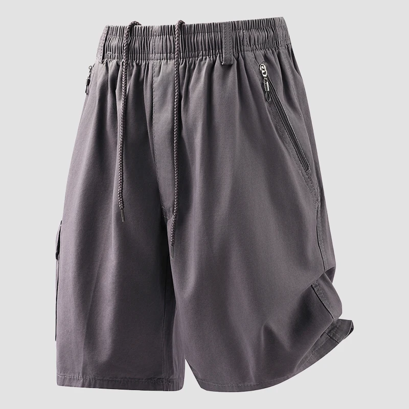 Summer Men's Casual and Cargo Shorts Plus Size 6XL Cheap Clothes Solid Color Cotton Man Loose Bermuda Shorts Pants Sportwear