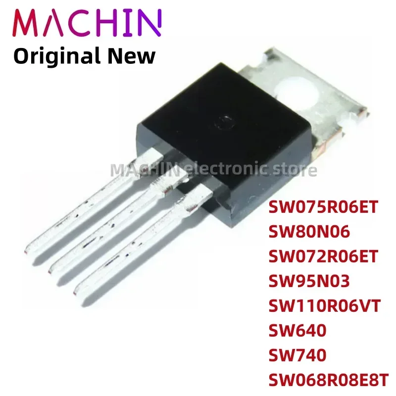 1개 SW075R06ET SW80N06 SW072R06ET SW95N03 SW110R06VT SW640 SW740 SW068R08E8T TO220 MOS FET TO-220