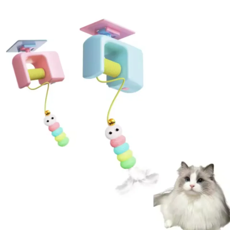 New Electric Smart Cat Door Toy Hanging Self-Entertainment Cat Teasing Wonder Interactive Fun for Cats