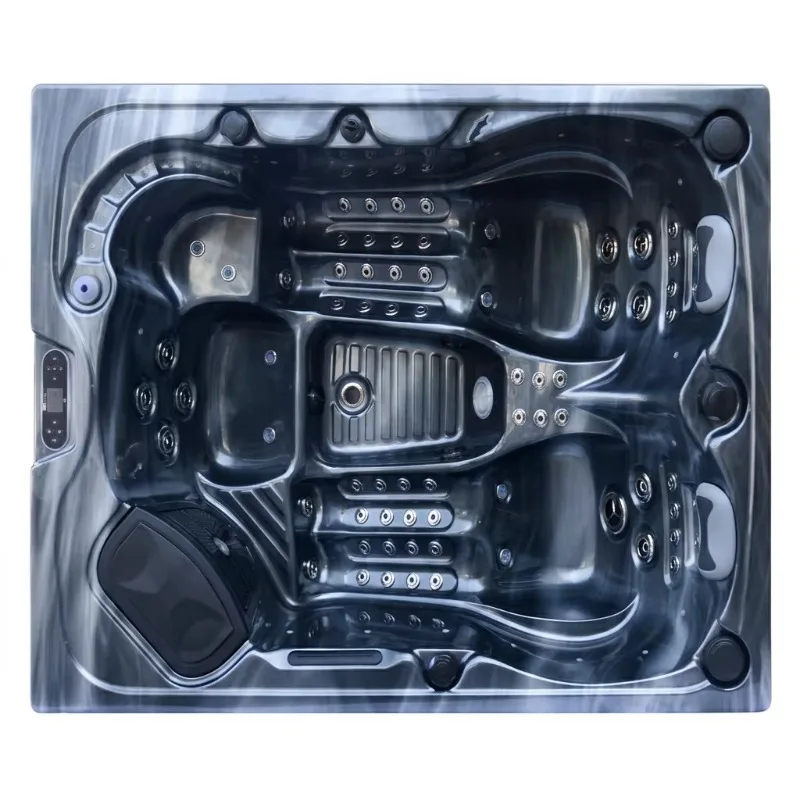 Outdoor Spa Hot Tub with 65 Massage Jets 200mg/h Ozone and 100 Sq ft Filtration for Clean Water