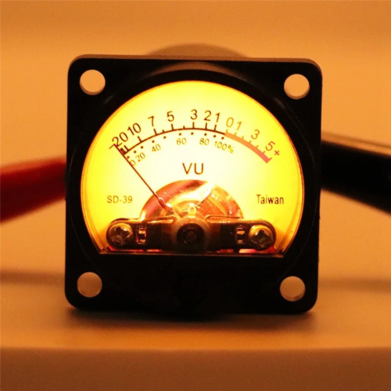 Excellent-SD-39 Analog Panel 35Mm VU DB Meter Power Amplifier Music Spectrum Analyzer Audio Level Meter W/ Backlight Driver Boar