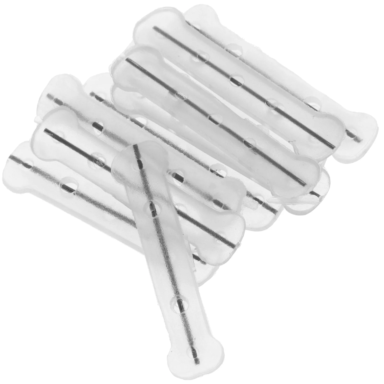 10 pçs alisador adesivos de unhas fio de correção sílica gel liga titânio encravado tiras de unhas diário silicone adesivo de unhas