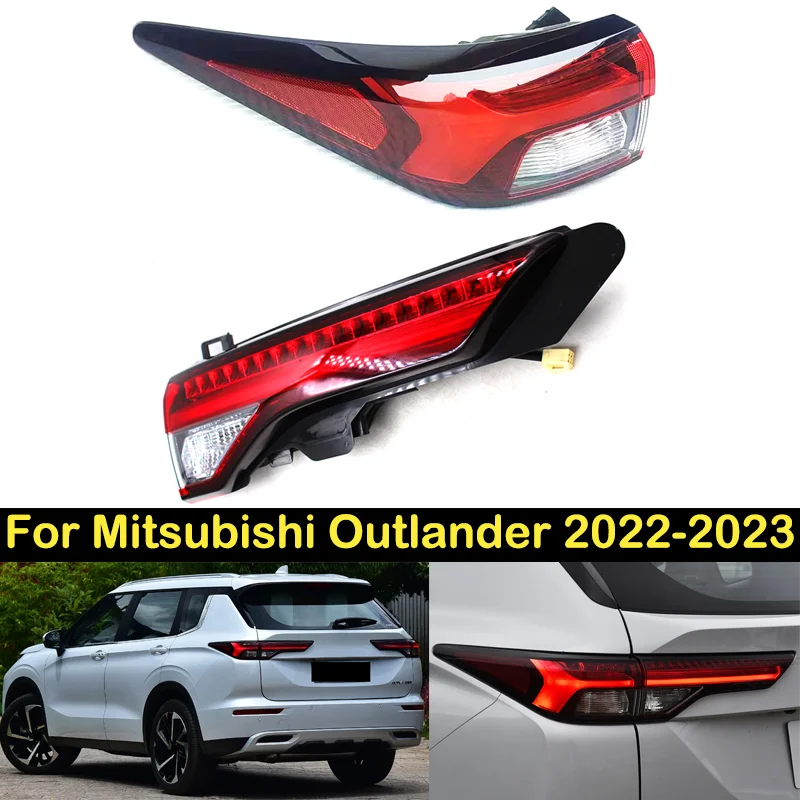 

Светодиодный задний фонарь DECHO для Mitsubishi Outlander 2022-2023, стоп-сигнал, задний бампер, задние фонари в сборе