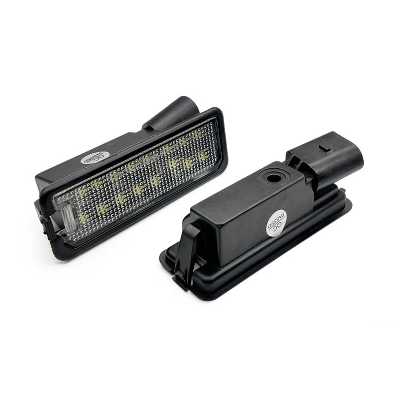 2Pcs For Audi Q8 2019-2022 R8 2007-2022 VW Golf Scirocco Passat New Beetle Polo White LED Number License Plate Light view 2