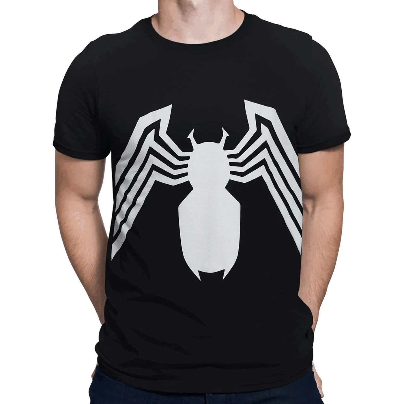 Summer New Marvel Spider-Man Venom Boy Short Sleeve T-Shirt KID/Adult O-neck Printed Casual Streetwear Gymbite Work-Out T-Shirt