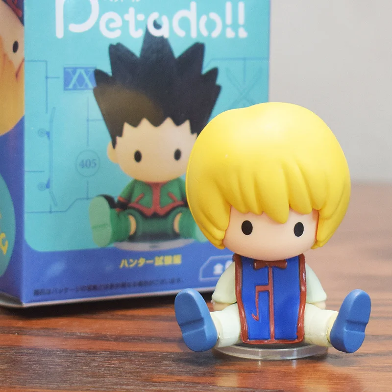 RE-MENT Hunter X Hunter Chrollo Zoldyck กล่องตาบอดของเล่นอะนิเมะรูป Exam Mini Bean Eye การทดลองบทความกล่องตาบอดตกแต่ง