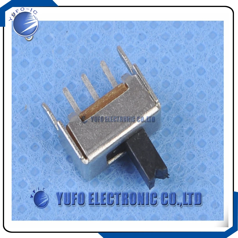 จัดส่งฟรี 1 ล็อต 20 ชิ้น สวิตช์สไลด์ขนาดเล็กแบบใหม่ SPDT ระยะห่าง 2.0 มม. 2 ตำแหน่ง 3 ขา