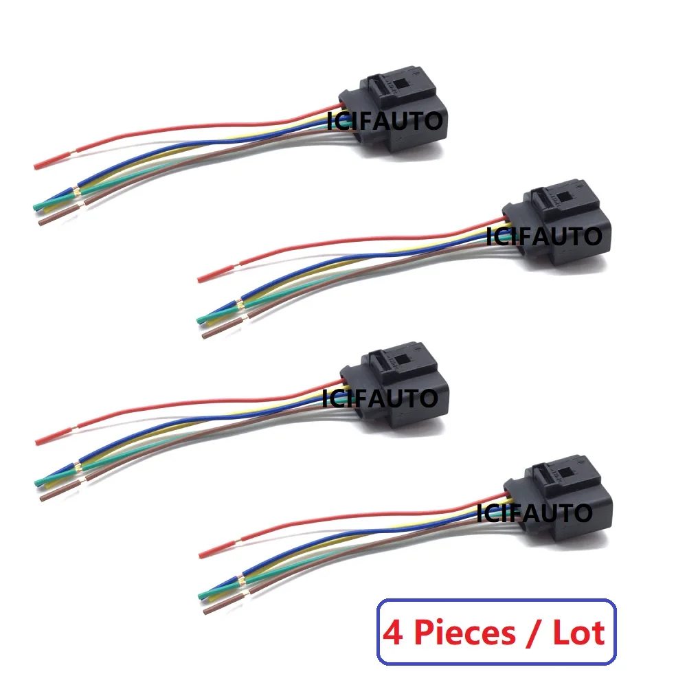 2/4 Pieces 1J0973775A for VW / AUDI MAF Mass Air Flow Sensor 5 Pin Connector Pigtail Harness Plug 1J0 973 775A / 1J0 973 775 A