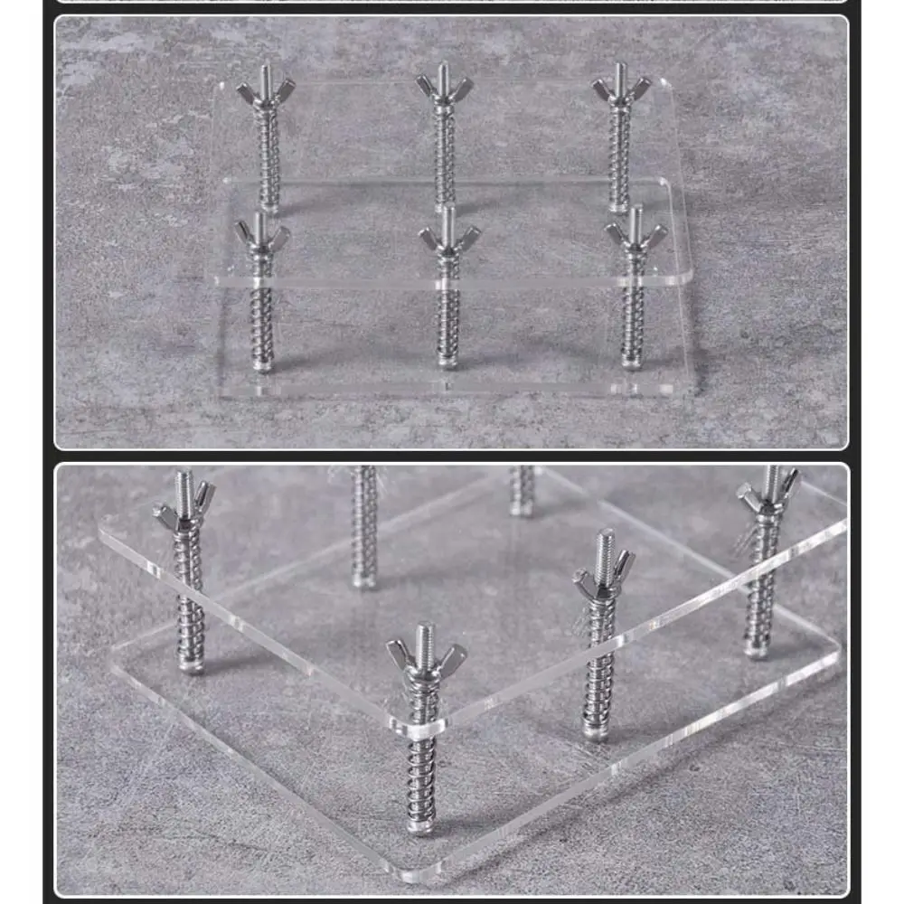 Strumento per appiattire lo strumento per pressa per carte Dispositivo per la correzione di carte in acciaio inossidabile trasparente Nessun danno Correttore di flessione di carte acriliche