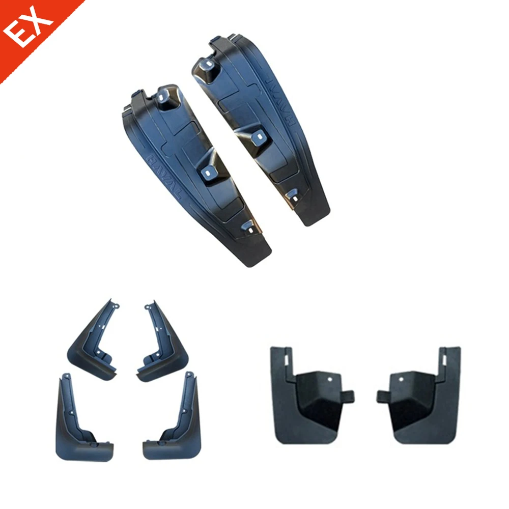 

For GWM Haval H7 2023-2025 Invisible Mud Flaps Hidden Wheel Mudguards Soft Tpe Mudflaps Front Rear Fender Car Accessories