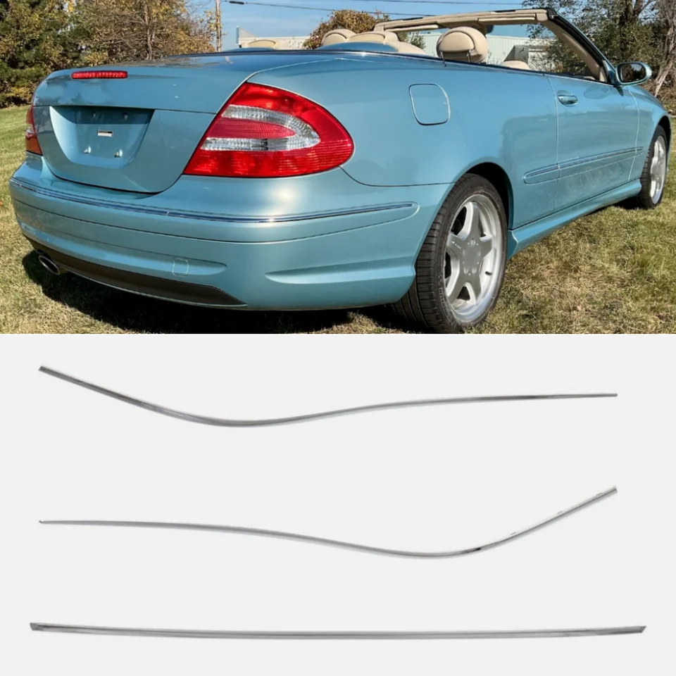 Rear Bumper Chrome Plated Decorative Strip A2098850521 A2098850621