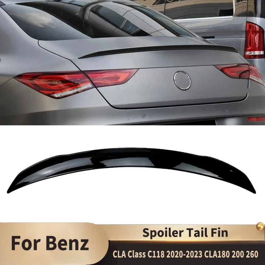 Rear Trunk Wing Tail Wings Fixed Wind Spoiler Rear Wing for Mercedes Benz CLA Class C118 2020-2023 CLA180 200 260 Accessories