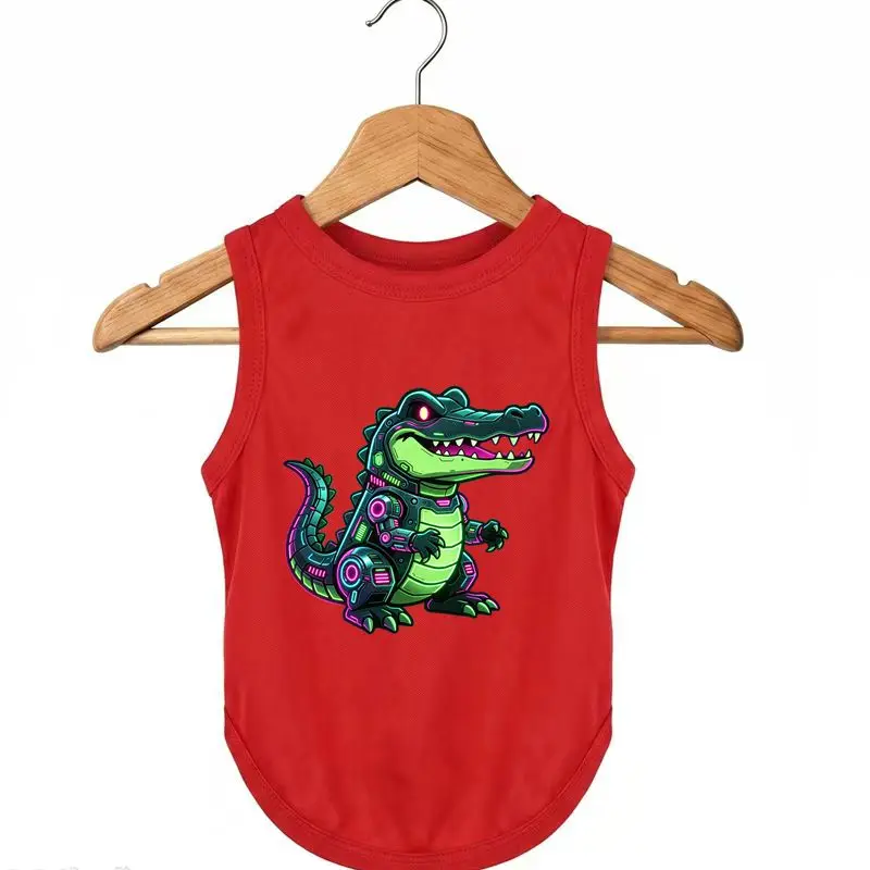 

Cool Dog Tank Top Quick Dry Crocodile Summer Pet Vest Sport