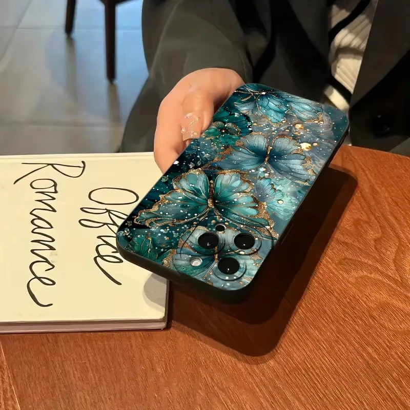 حافظة لهاتف آيفون 16 14 13 12 11 15 Pro Max 16E Mini 7 8 Plus XS XR X SE غطاء غير لامع مقاوم للصدمات #5