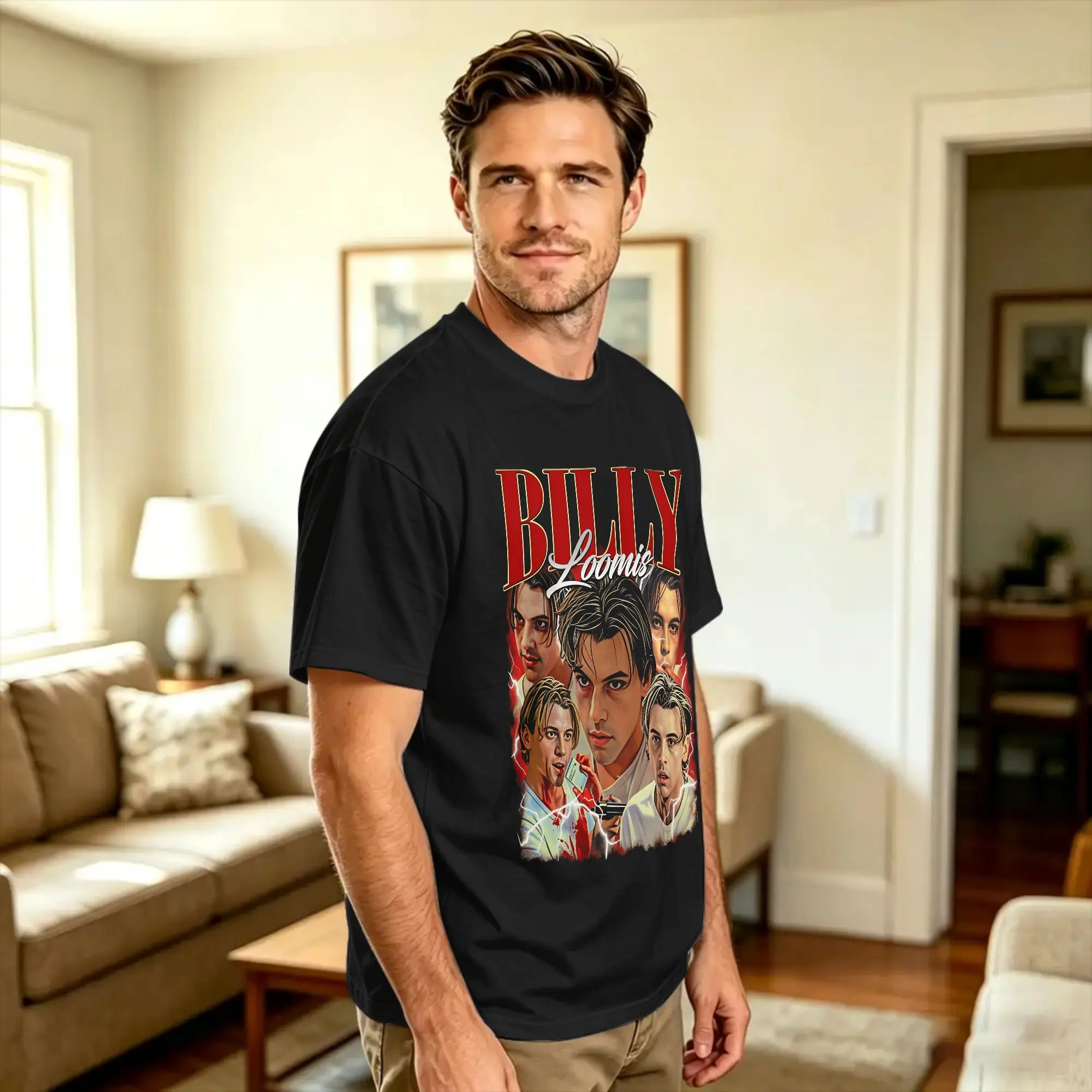 Billy Bootleg Loomis Vintage 90s Style Retro Classic T-Shirt Summer  Streetwear T-Shirts Pure Cotton Leisure Tshirt Male Tops