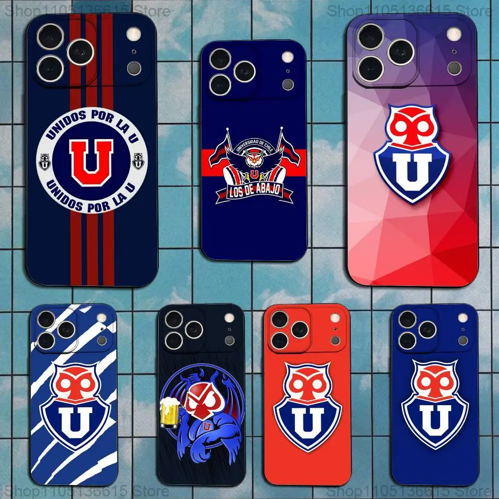 

Logo C-Chiles U-University Phone Case For iPhone 17,16,15,14,13,12,11 Plus,Pro Max,XS,X,XR,SE,Mini,8,7,Soft Silicone Black Cover