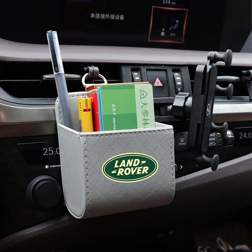 Car Air Outlet Storage Box Phone Glasses Organizer Auto Decorate Accessories For Landrover SVR Discovery Velar Evoque RangeRover